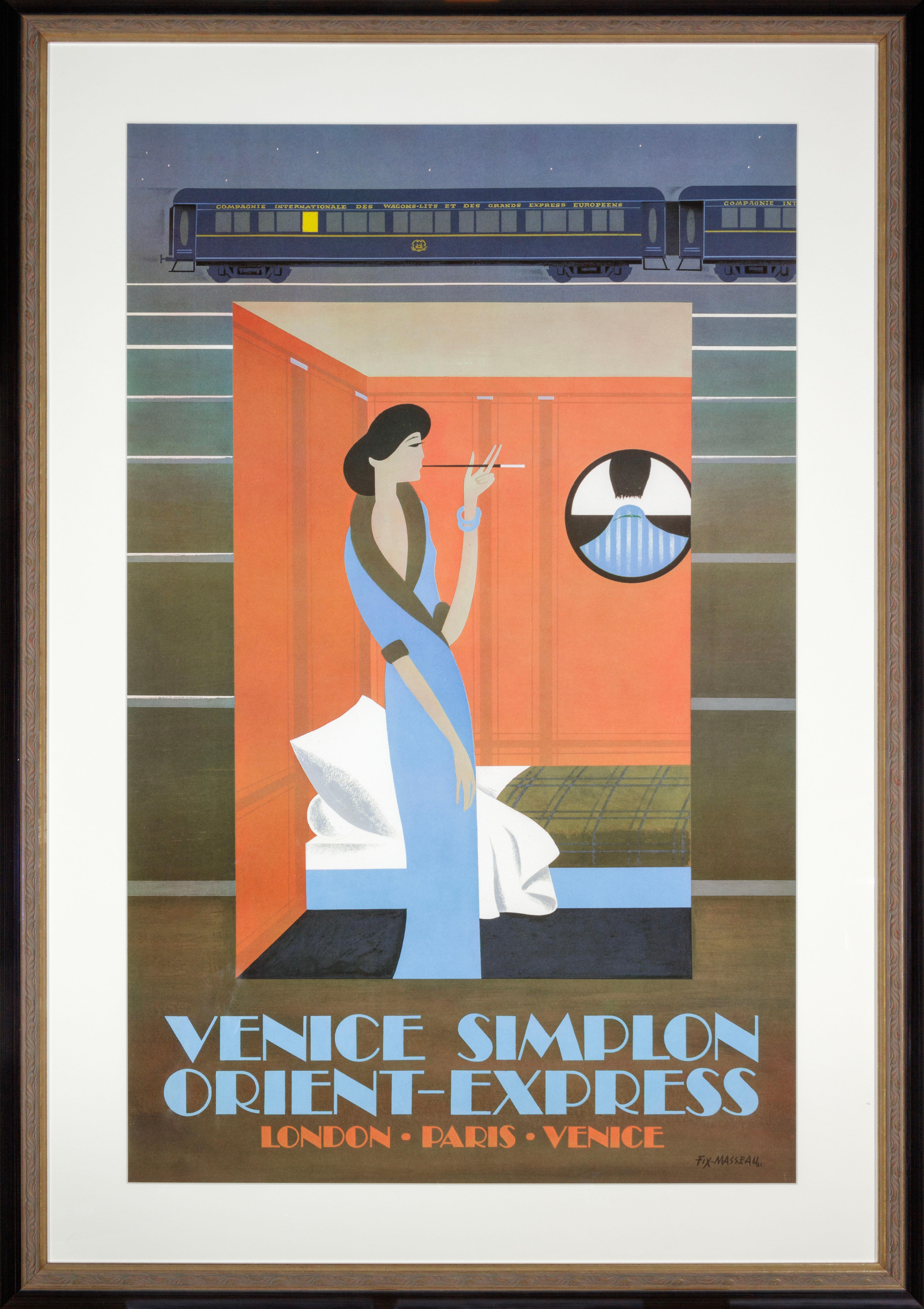 "Orient Express", Cartel litografía de Pierre Fix-Masseau