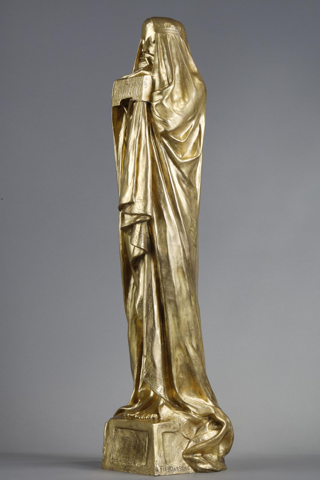 The Secret
by Pierre-Félix FIX-MASSEAU (1869-1937)

Sculpture in bronze with a gilded patina
Signed on the side 