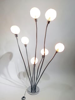 Pierre Folie 7 Arms 'Hydra' Floor Lamp for Jacques Charpentier