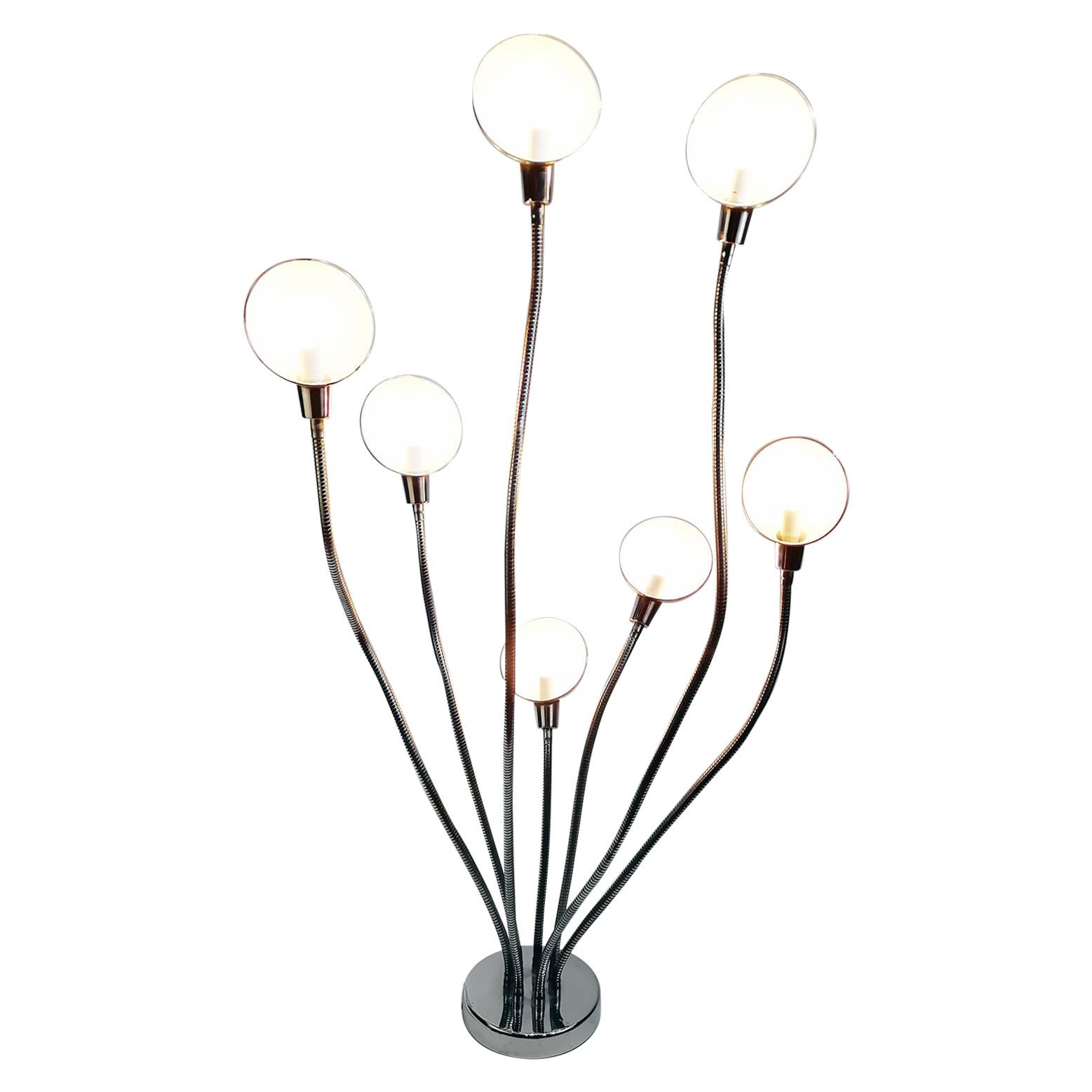 Pierre Folie 7 Arms 'Hydra' Floor Lamp for Jacques Charpentier