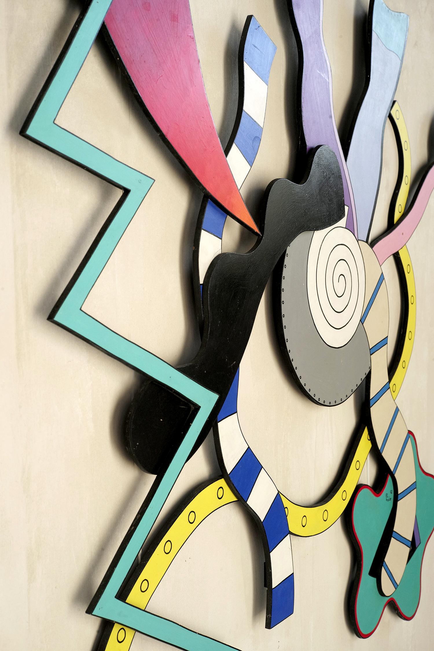 Late 20th Century Pierre Folie, Wall sculpture 