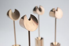 Pierre Forsell "Aniara" Brass Candleholders for Skultuna, Sweden, 1950s