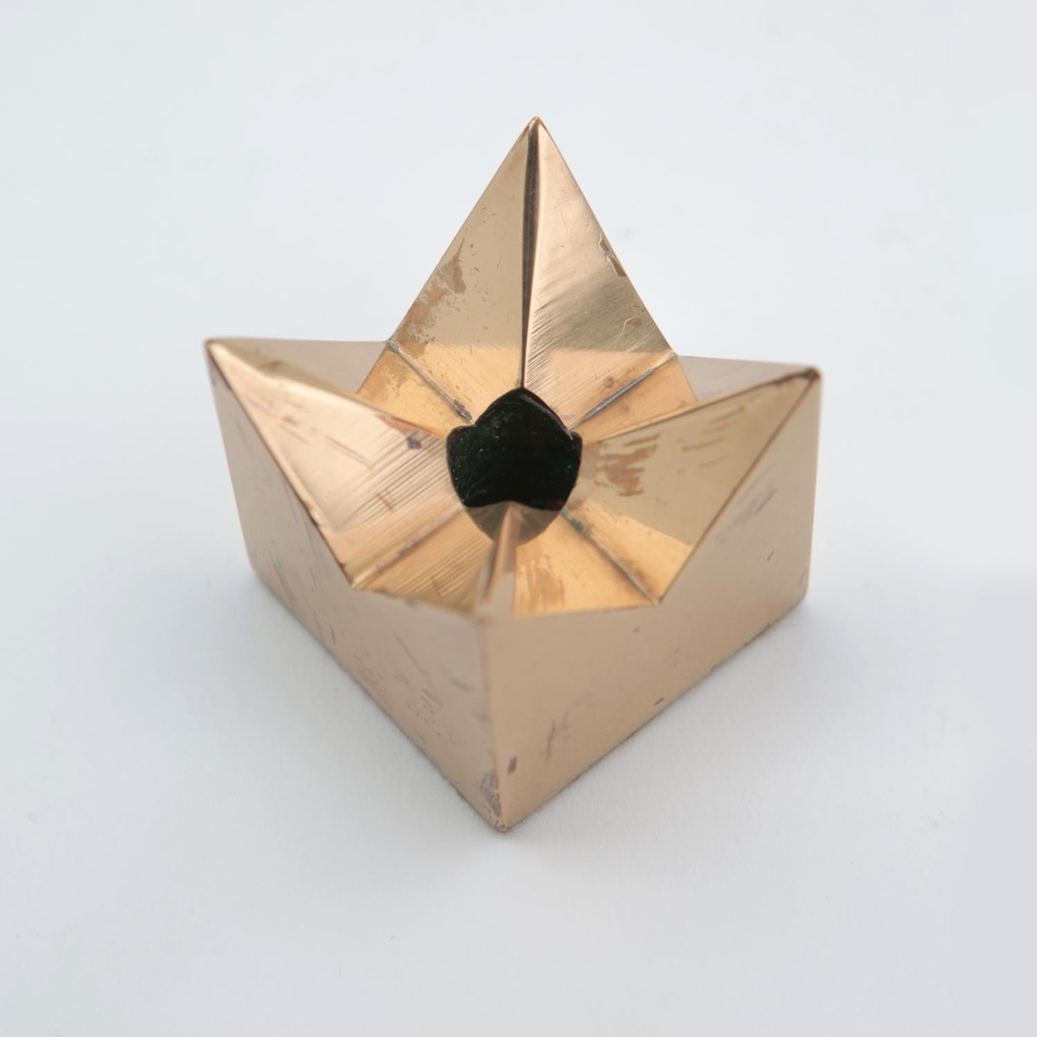 Pierre Forsell Brass Star Candlestick for Skultuna 1607, Sweden, 1960s 2