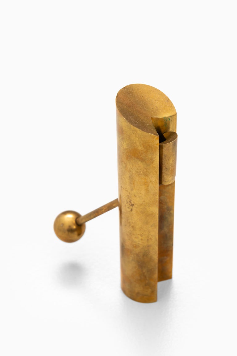 Candlestick in brass model Variabel designed by Pierre Forsell. Produced by Skultuna in Sweden.