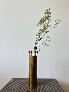 Pierre Forsell Crown Brass Vase Manufactured by Skultuna