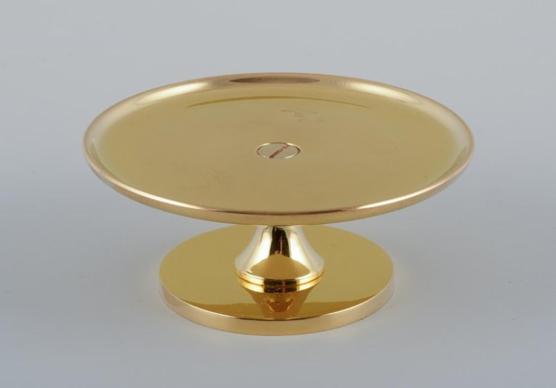 Pierre Forsell for Skultuna, Sweden. Tea light lantern in polished brass. 21th C In Excellent Condition For Sale In Copenhagen, DK
