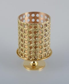 Pierre Forsell for Skultuna. Tea light lantern in polished brass, 21th C