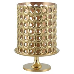 Used Pierre Forsell for Skultuna. Tea light lantern in polished brass, 21th C.