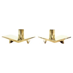 Pierre Forsell, par de portavelas para Ystad Metall, modelo Nr 70, años 60