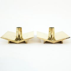 Pierre Forsell, pair of candle holders for Ystad Metall, model Nr 70, 1960s