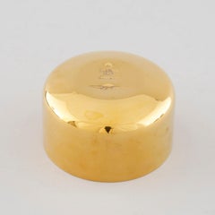 Pierre Forsell Shot Glasse placcato in oro 24k per Skultuna Svezia 1960 Firmato