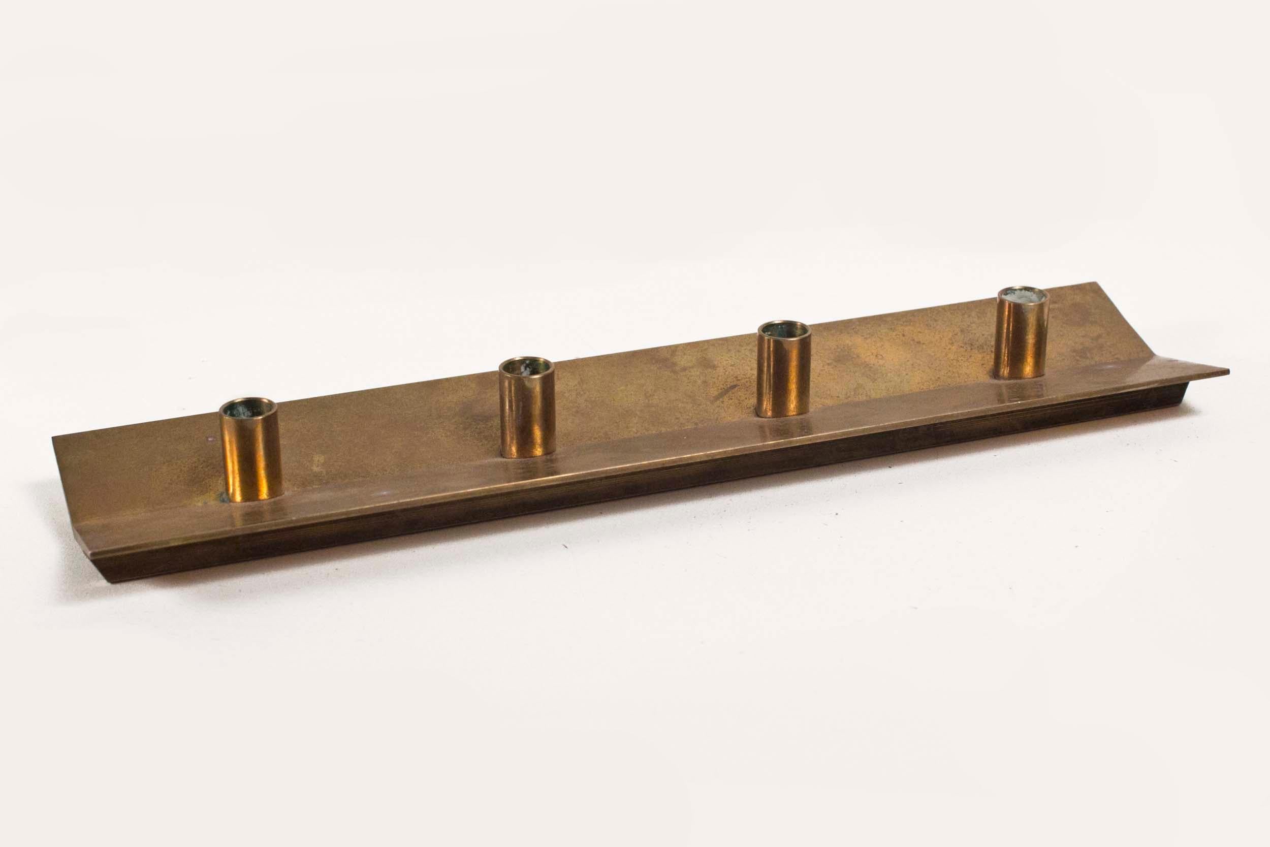 Pierre Forsell Swedish brass candleholder 