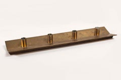 Pierre Forsell Portacandele svedese in ottone "Profil" No. 69 Skultuna, Svezia 1960s