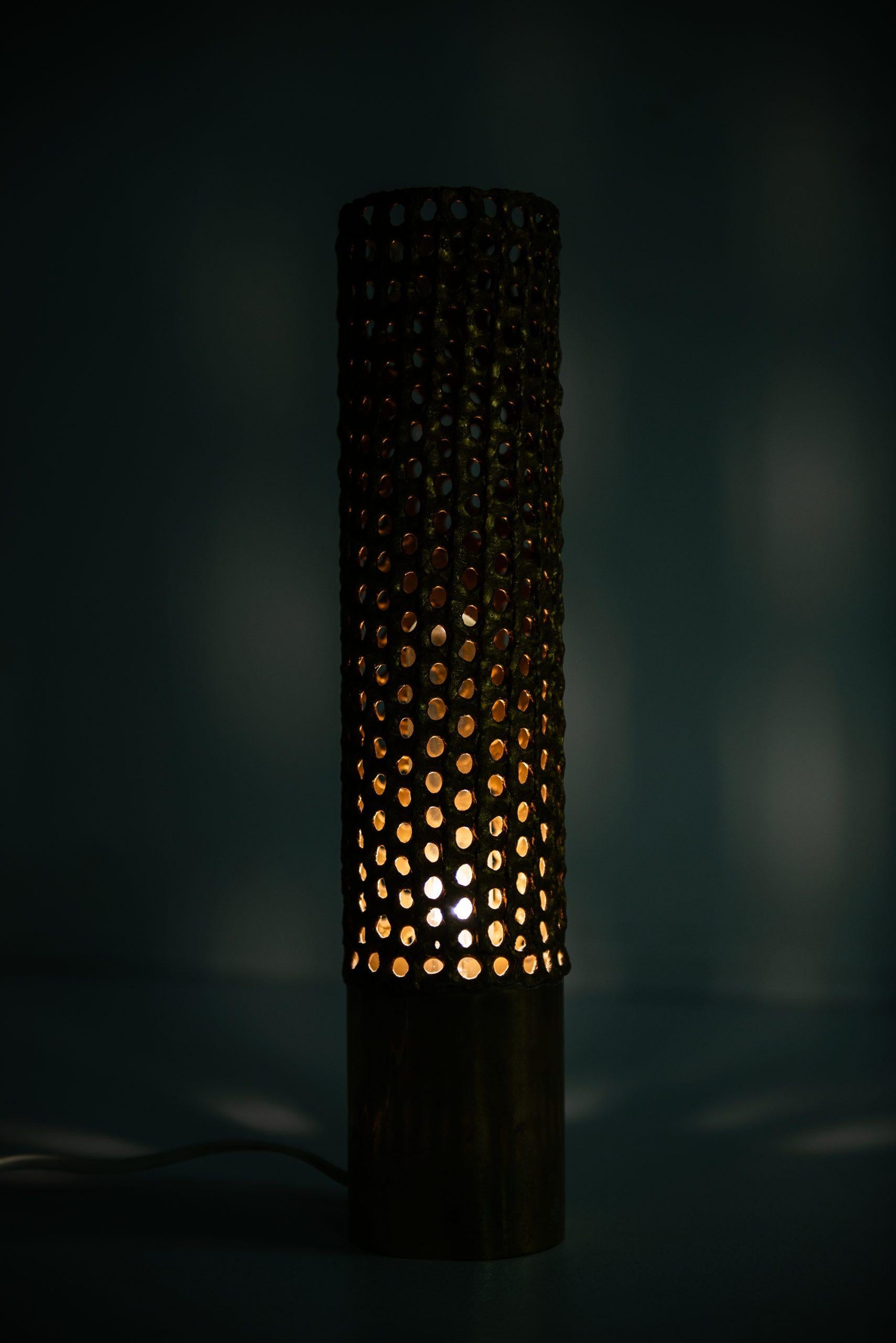 Brass Pierre Forsell Table Lamp Produced by Skultuna in Sweden For Sale