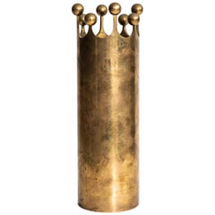 Pierre Forsell vase in brass by Skultuna in Sweden