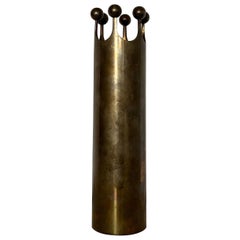 Pierre Forssell (1925–2004) Crown Vase in Brass Skultuna, Sweden, 1980's.