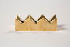 Pierre Forssell, 3 candelabros estrella de latón para Skultuna, Suecia, años 60