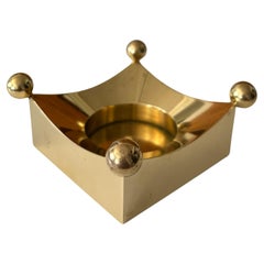 Pierre Forssell brass candleholder by Skultuna, Sweden, 1970s