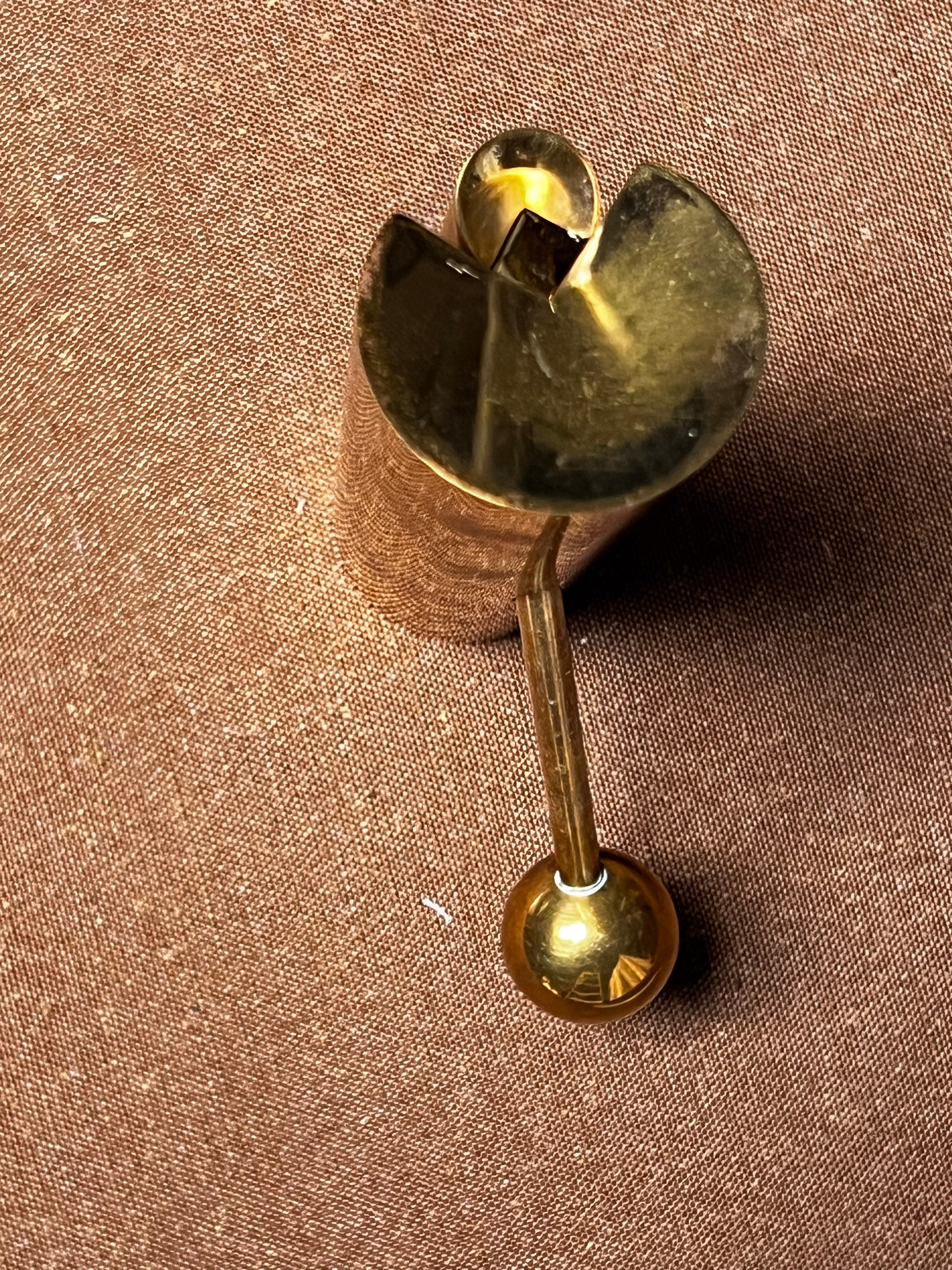 Pierre Forssell Brass Candleholders Made by hand in Skultuna Sweden. Brancusi For Sale 1