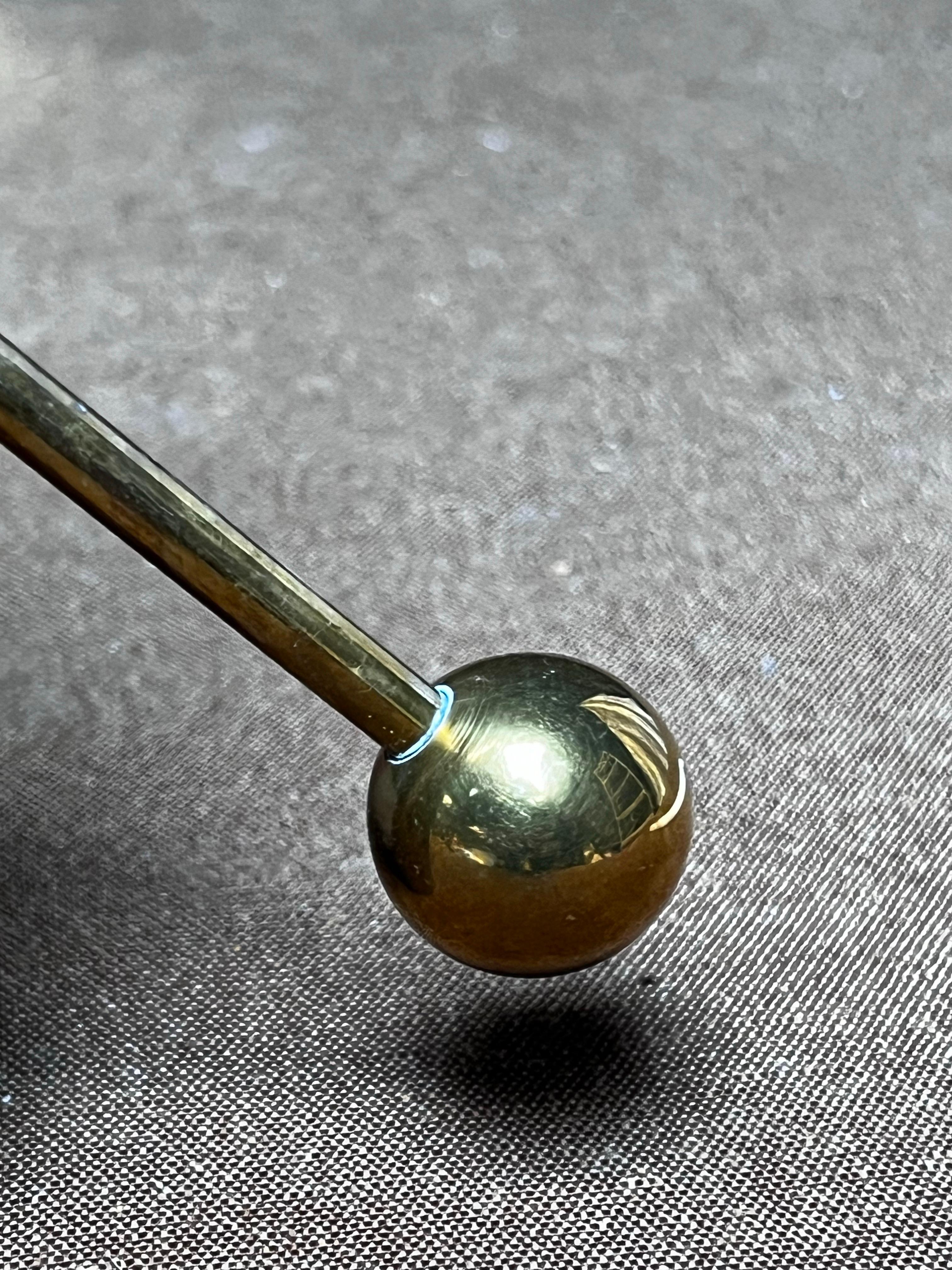 Pierre Forssell Brass Candleholders Made by hand in Skultuna Sweden. Brancusi For Sale 2