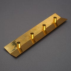 Pierre Forssell Brass Four-Light Candle Holder for Skultuna, Sweden, 1960s