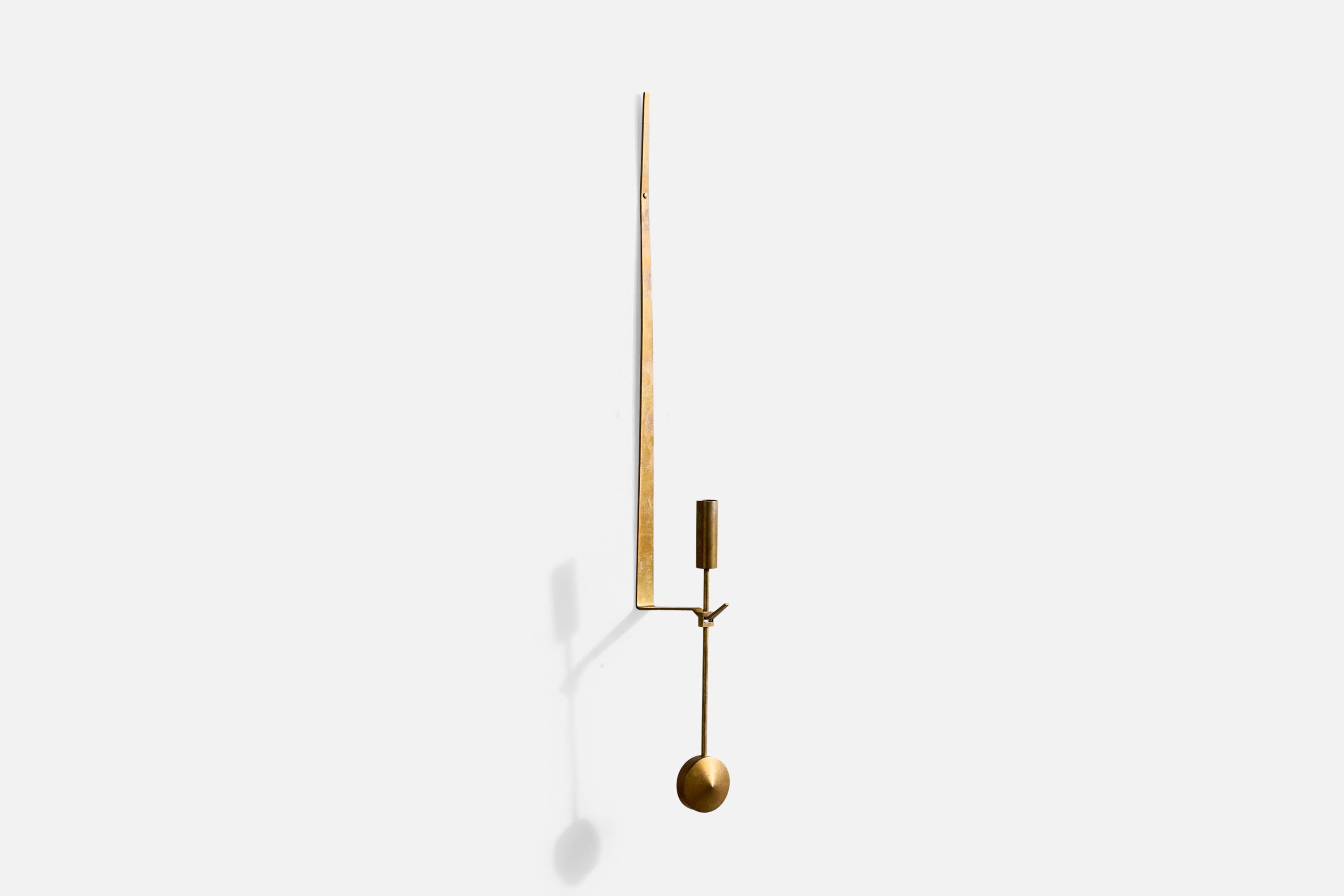 Pierre Forssell, Candelabros, Latón, Suecia, Años 60 Sueco en venta