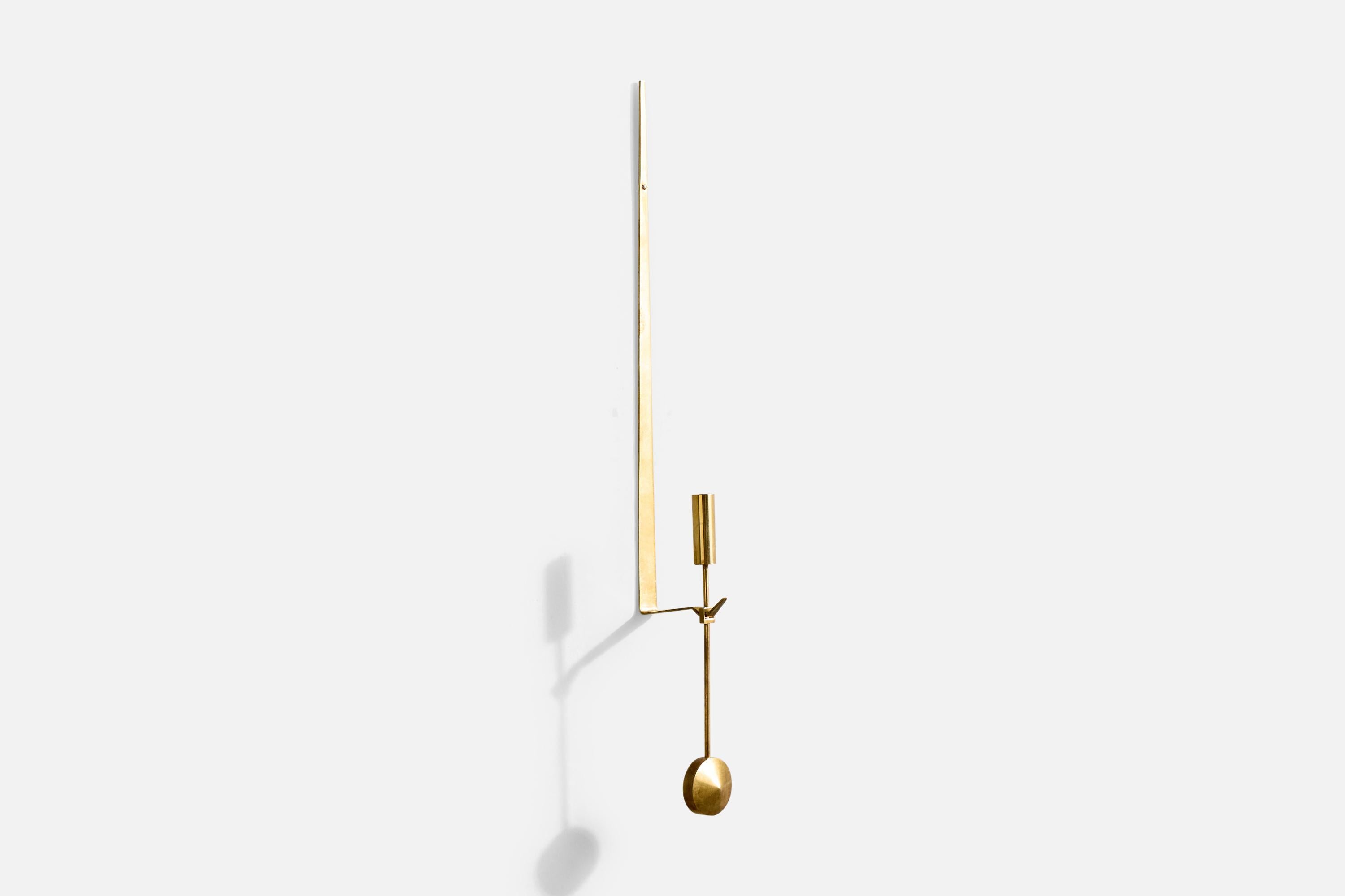 Pierre Forssell, Candelabros, Latón, Suecia, Años 60 Sueco en venta
