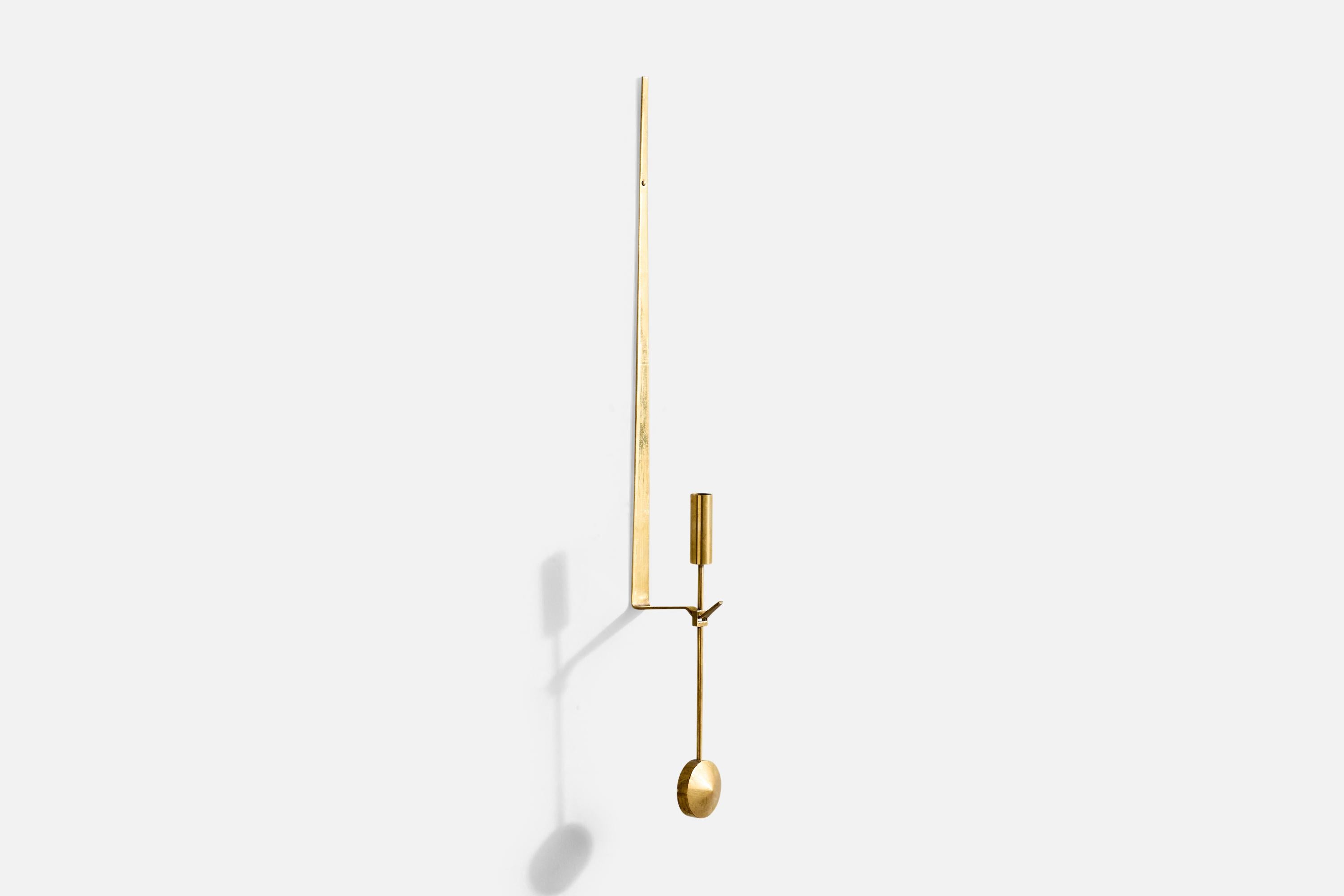 Pierre Forssell, Candelabros, Latón, Suecia, Años 60 Sueco en venta