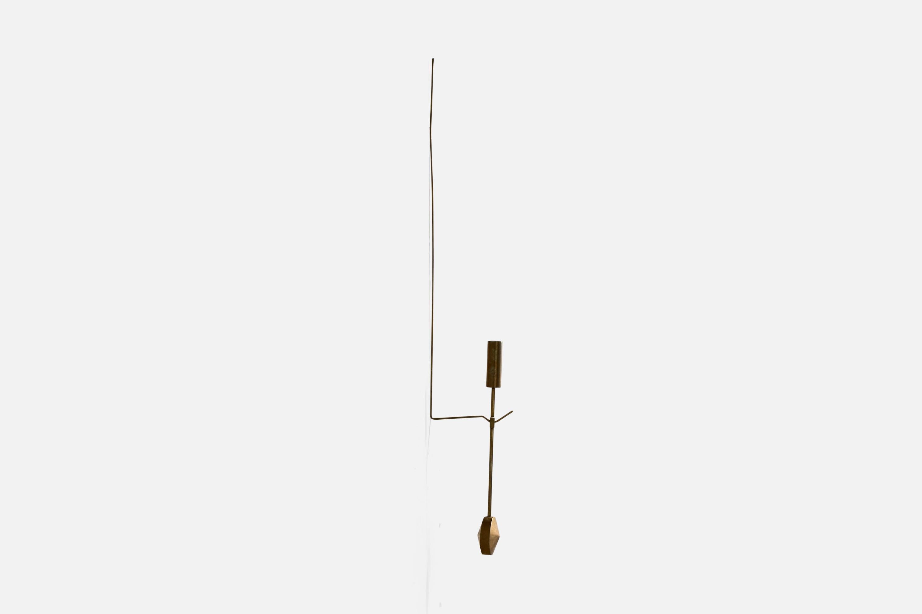 Pierre Forssell, Candelabros, Latón, Suecia, Años 60 en Bueno estado para la venta en High Point, NC
