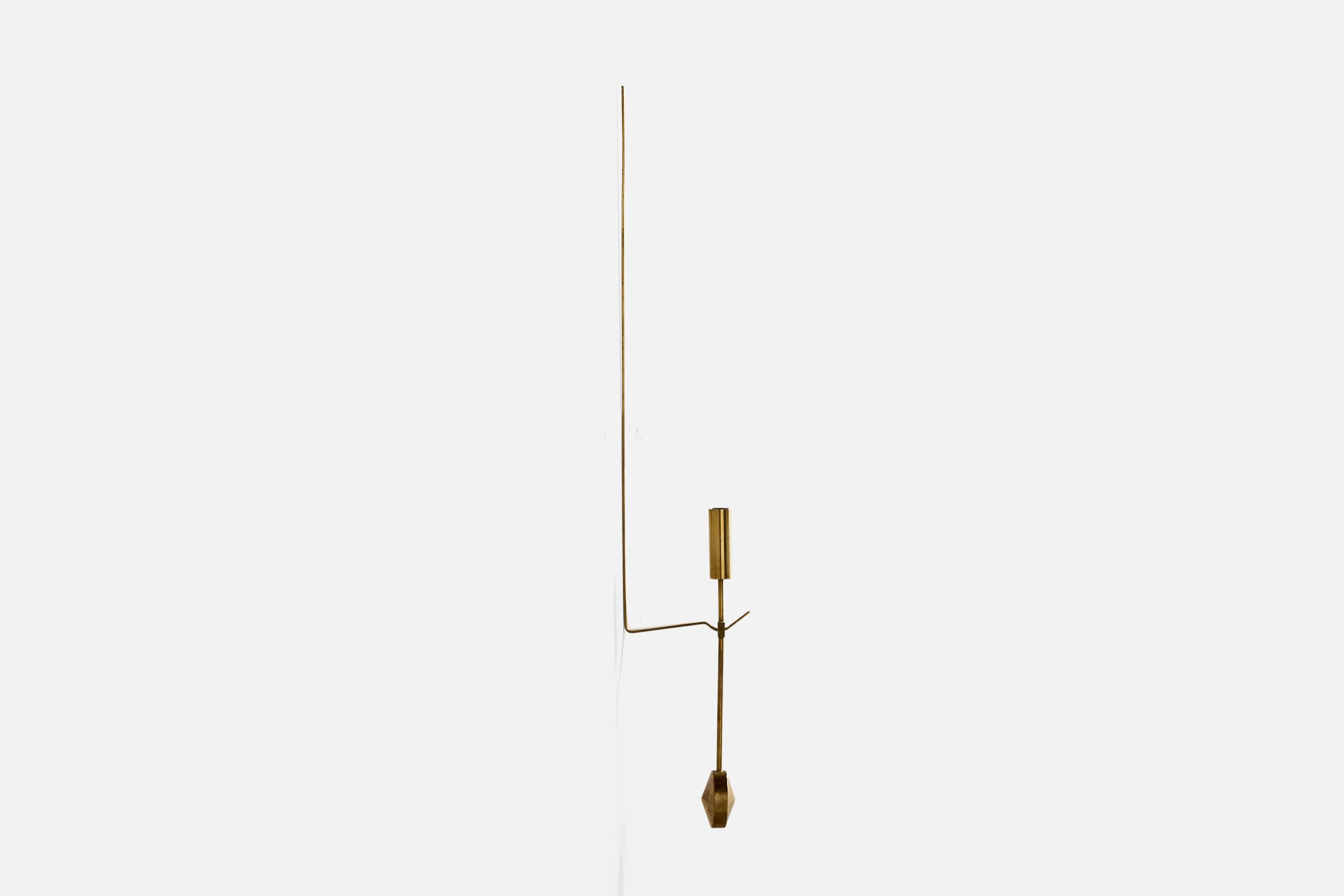 Pierre Forssell, Candelabros, Latón, Suecia, Años 60 en Bueno estado para la venta en High Point, NC
