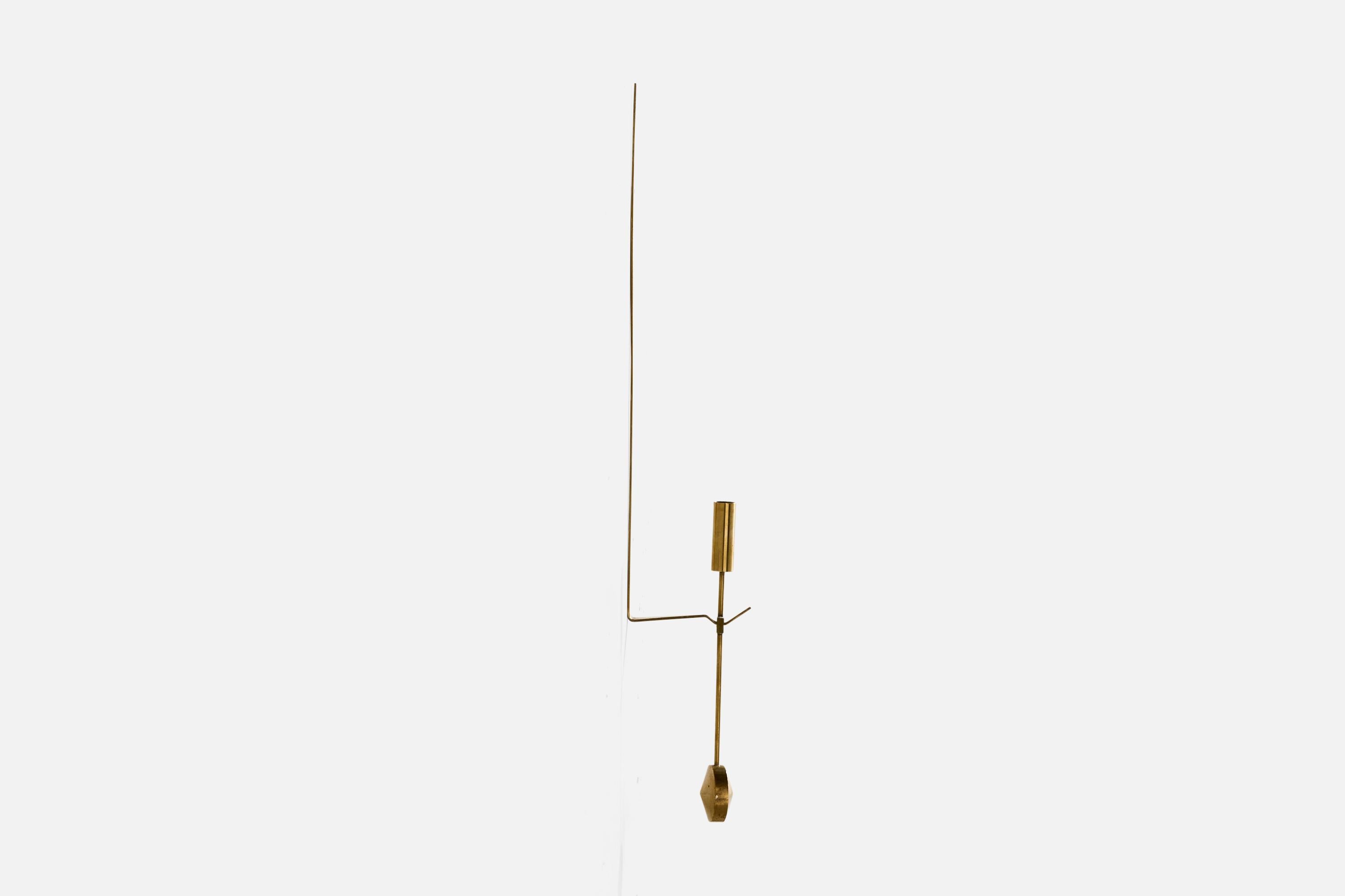 Pierre Forssell, Candelabros, Latón, Suecia, Años 60 en Bueno estado para la venta en High Point, NC