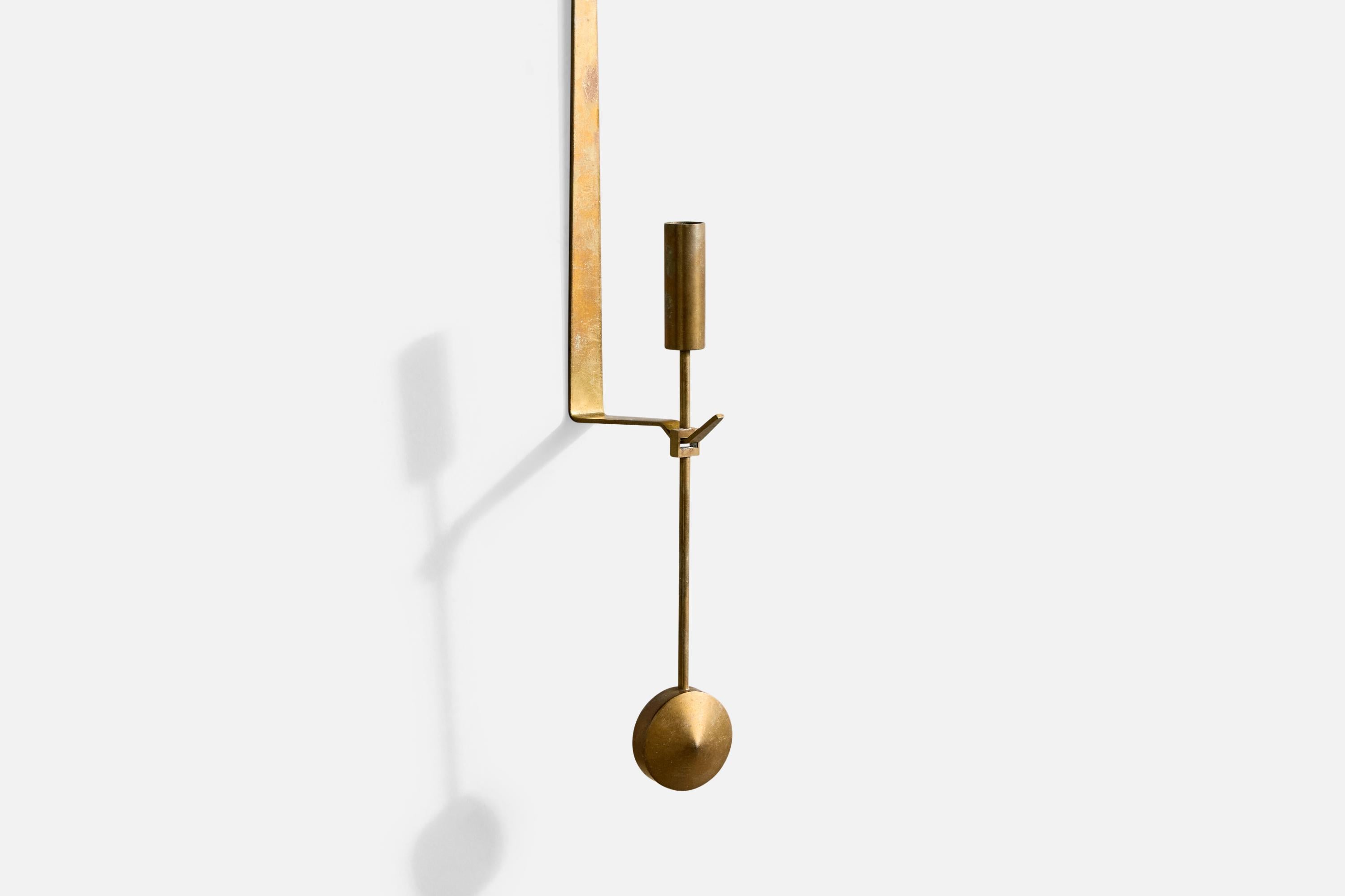 Pierre Forssell, Candelabros, Latón, Suecia, Años 60 en venta 3