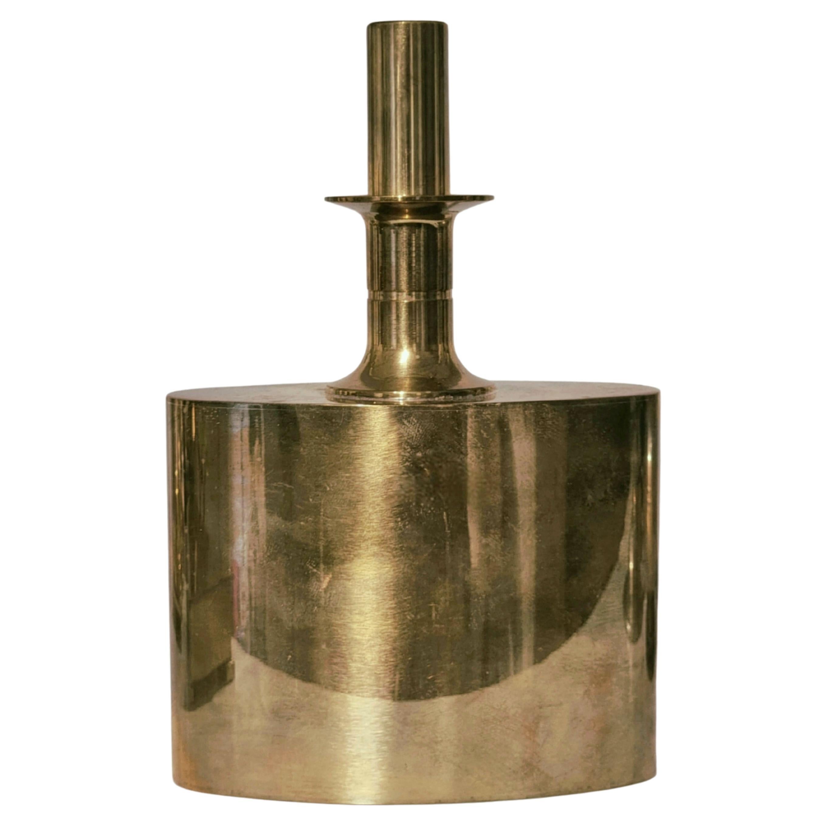 Pierre Forssell, Gilded Brass Flask for Skultuna, Swedish Midcentury For Sale