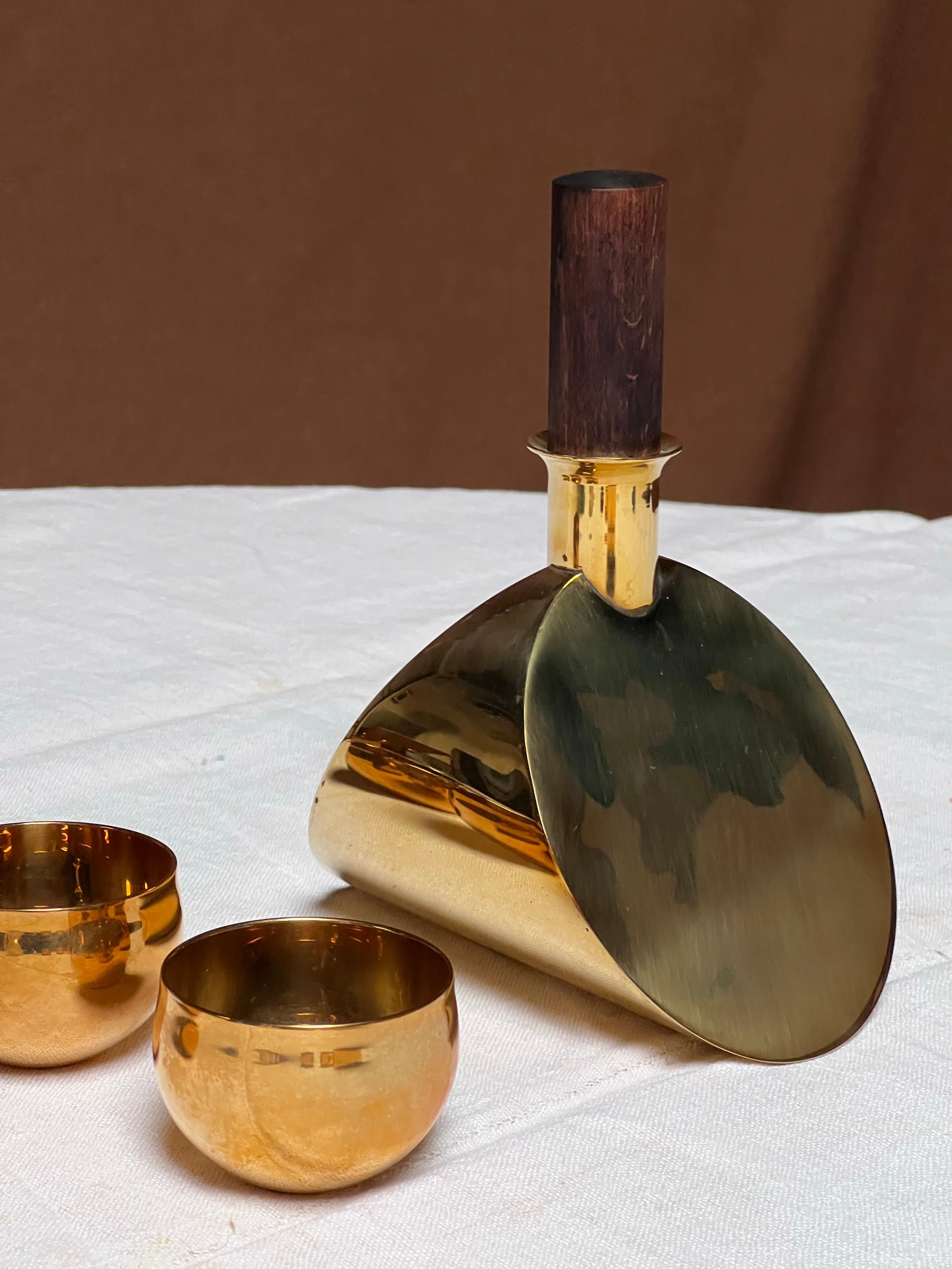 Fait main Pierre Forssell + carafe fabriqué à la main Skultuna Suède Brancusi en vente
