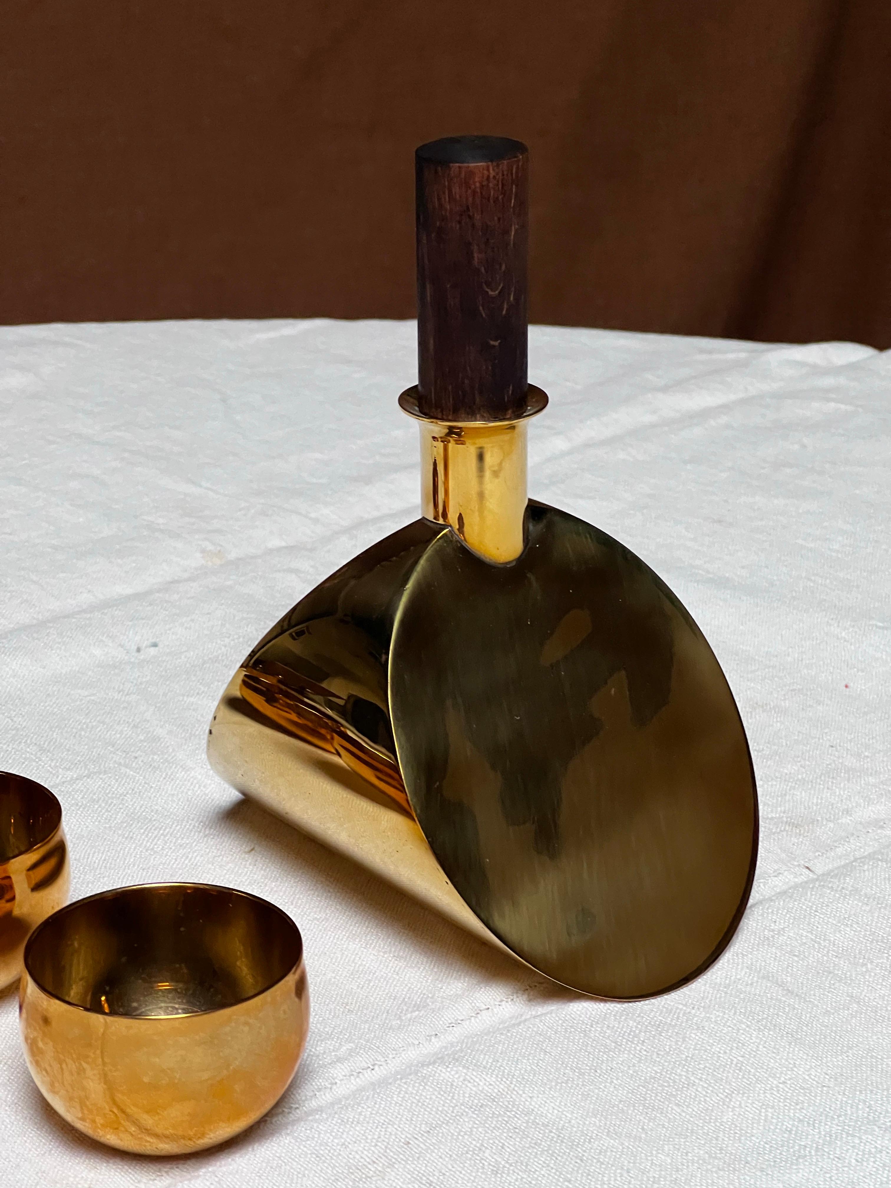 Pierre Forssell + carafe fabriqué à la main Skultuna Suède Brancusi Bon état - En vente à Forest, BE