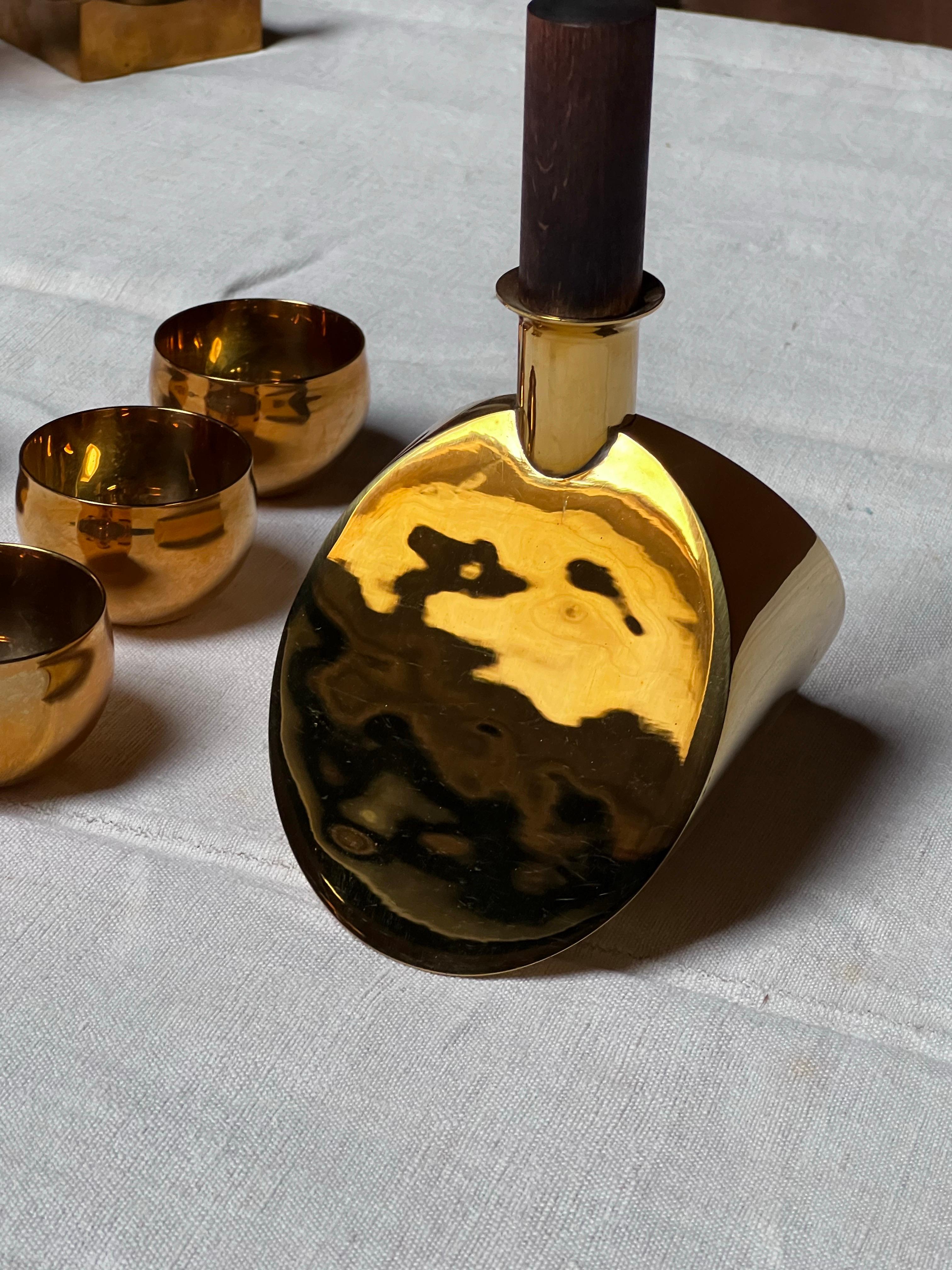 Fin du 20e siècle Pierre Forssell + carafe fabriqué à la main Skultuna Suède Brancusi en vente