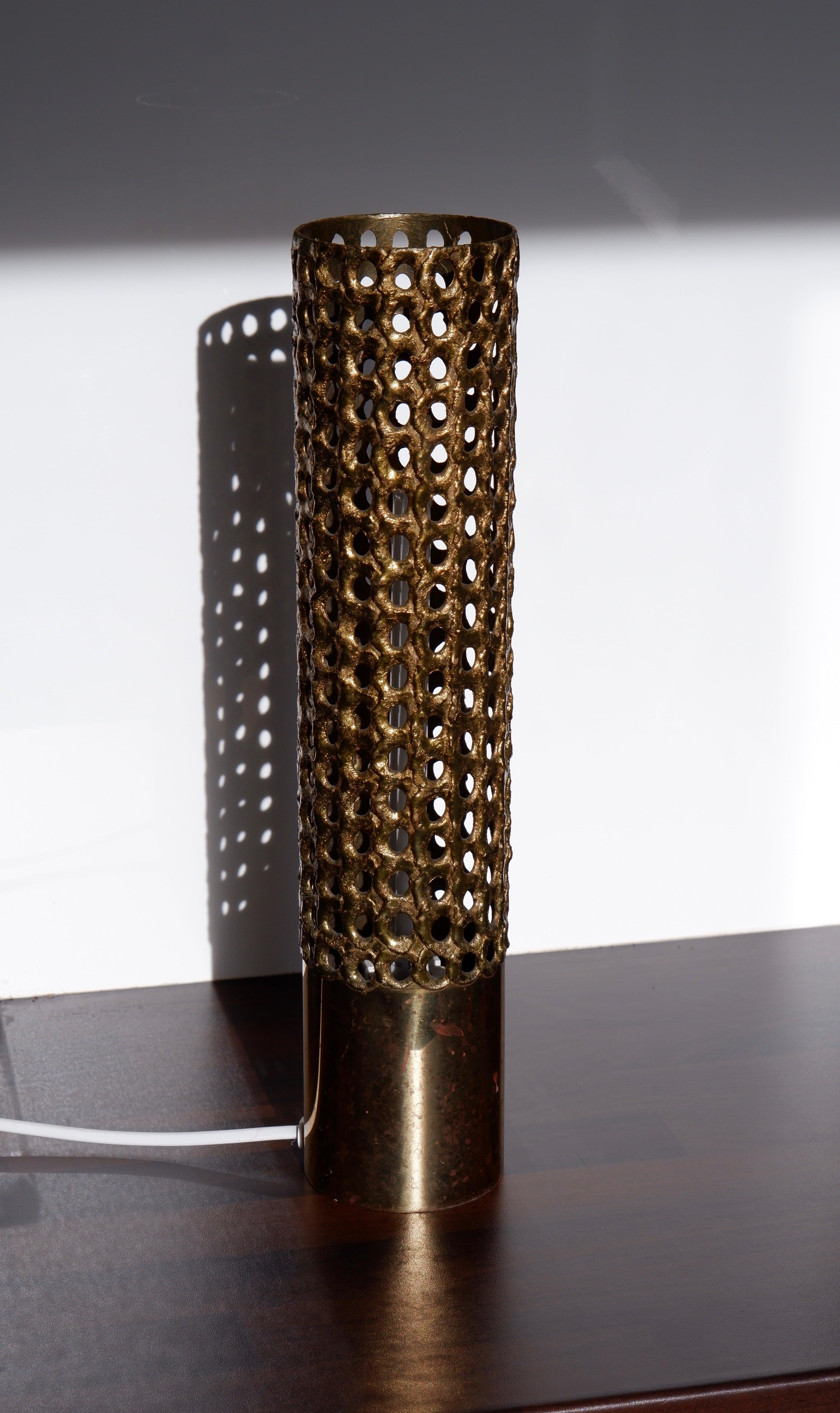 Pierre Forssell Important Table Lamp for Skultuna, Solid Brass 1970, Forsell For Sale 4