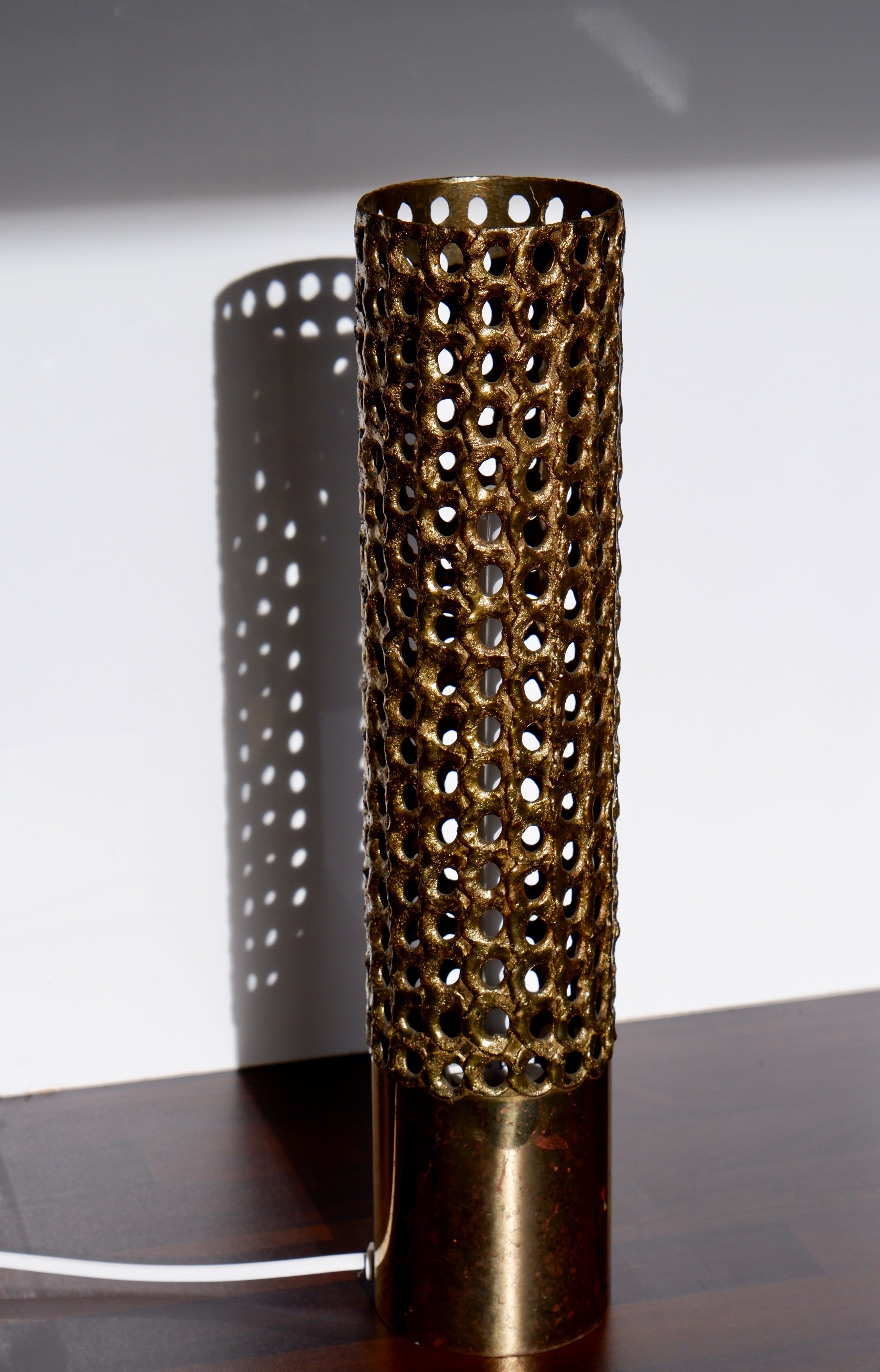 Pierre Forssell Important Table Lamp for Skultuna, Solid Brass 1970, Forsell For Sale 5