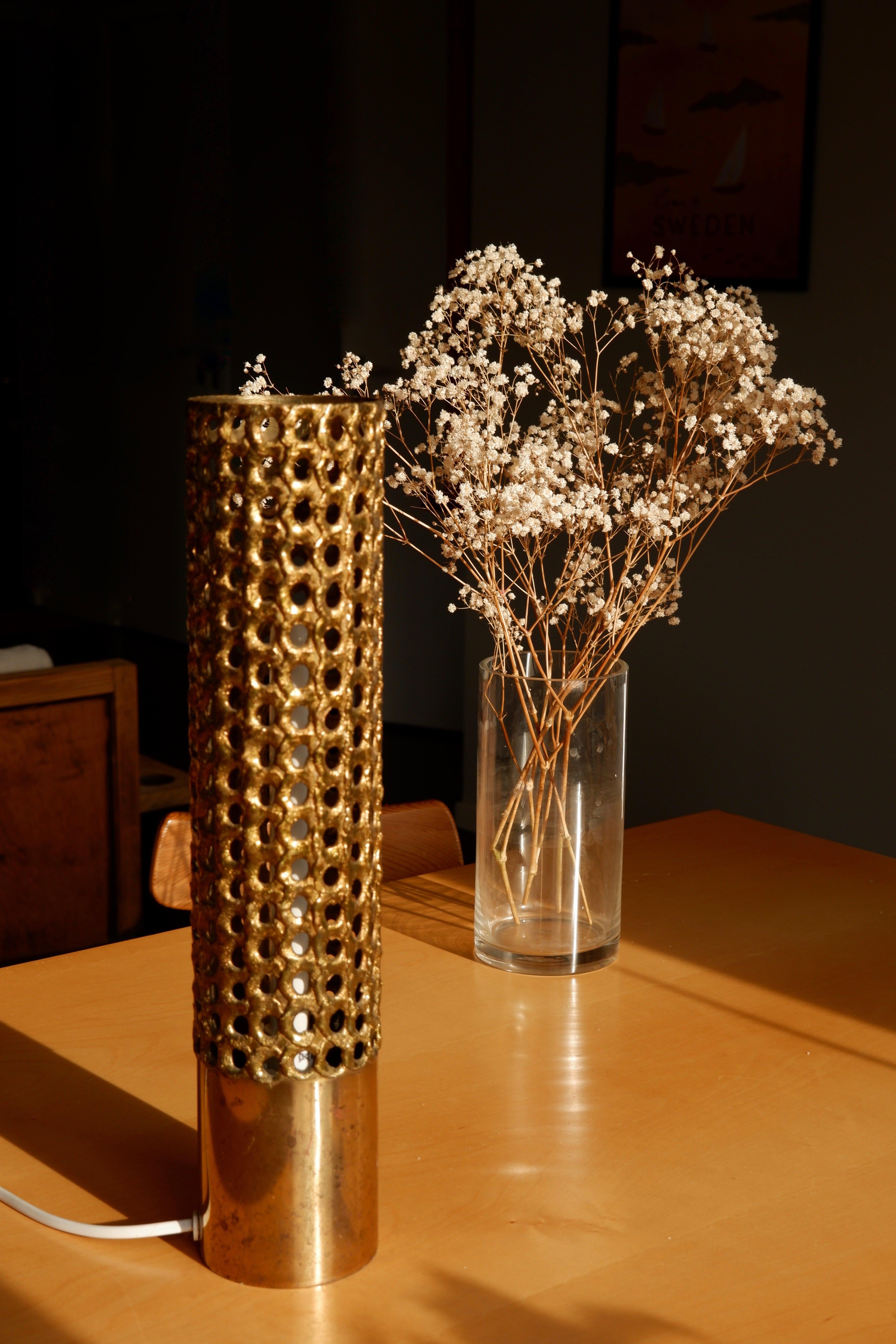 Pierre Forssell Important Table Lamp for Skultuna, Solid Brass 1970, Forsell For Sale 1