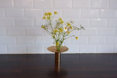 Important vase en laiton Pierre Forssell pour Skultuna, datant d'environ 1970, Forsell