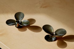Pierre Forssell, Pair of Early Candelstick for Skultuna circa 1970 Forsell