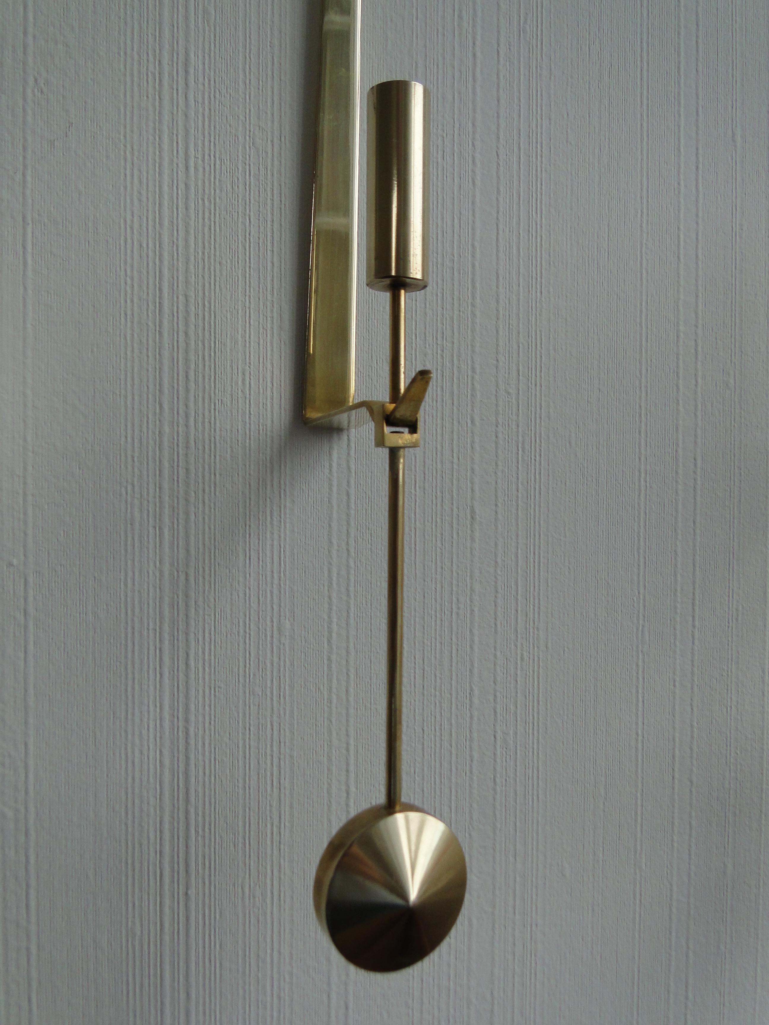Pierre Forssell 3 of Vintage Scandinavian Brass Candlesticks  Sweden In Good Condition In Lège Cap Ferret, FR