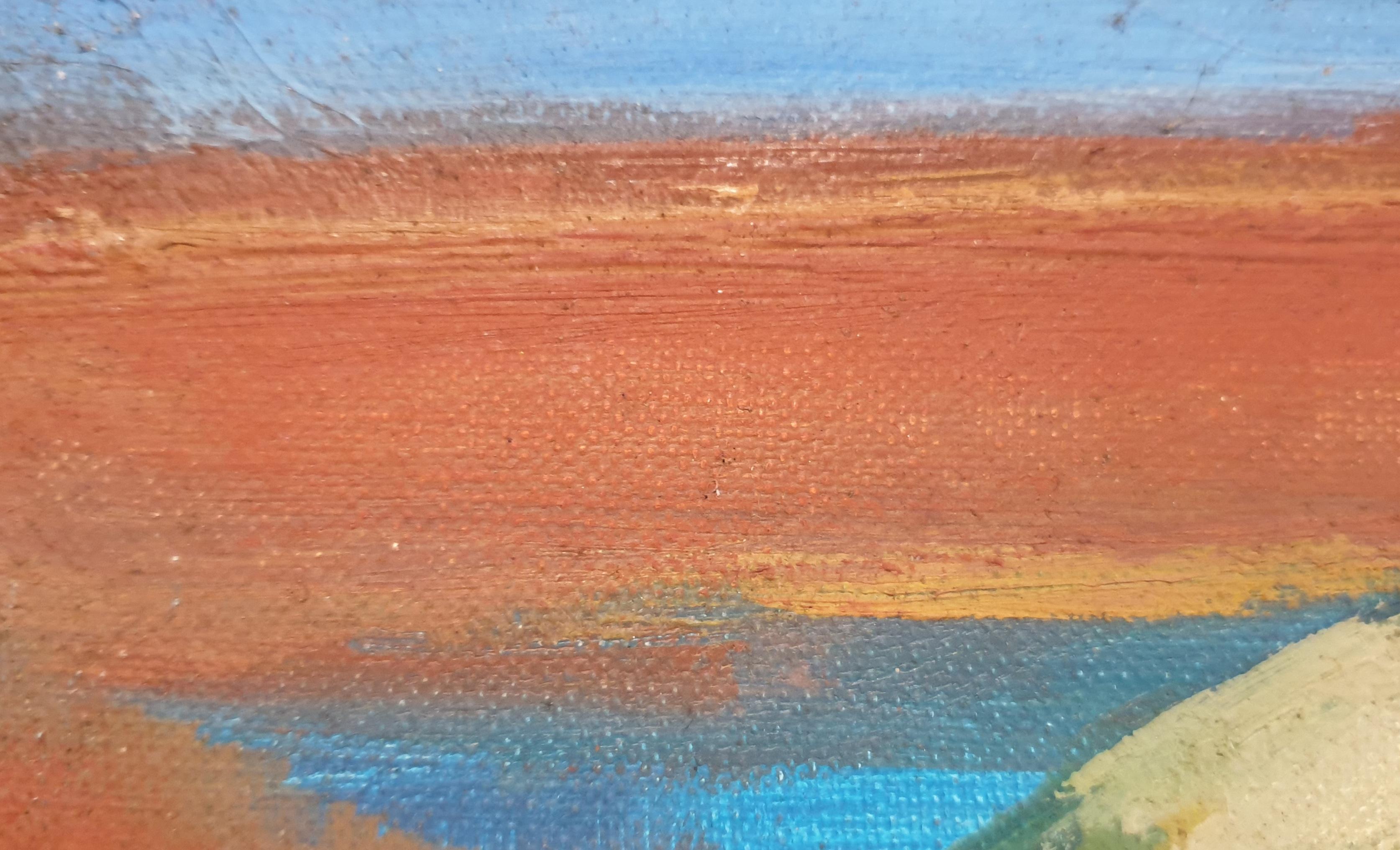 Mante Réligieuse. Acrylic on Canvas. - Modern Painting by Pierre Fournel