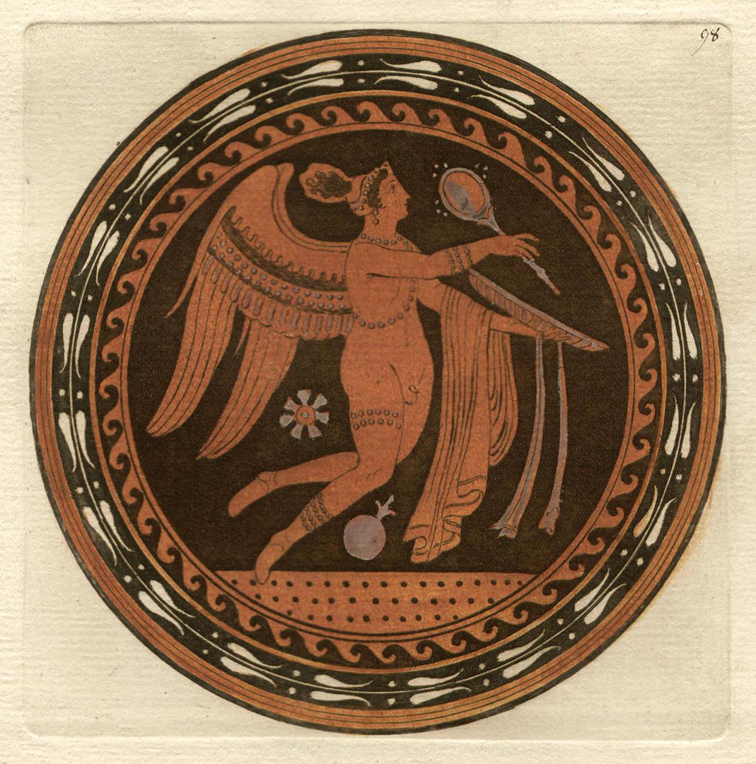 Pierre Francois Hugues D'Hancarville (author) Figurative Print - William Hamilton Classical Greek Vase-Painting Engraving
