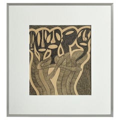 Pierre-Francois Vaysse Framed Abstract Drawing