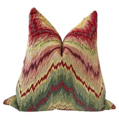 Cuscino lombare in piuma d
oca Pierre Frey "Budapest" in Carmine 12" x 24"