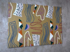 Pierre Frey Hand-Embroidered Fabric Artwork on Canva