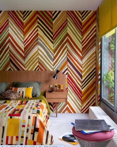 Pierre Frey Hand-Embroidered Fabric Artwork on Canva