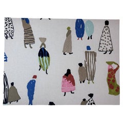 Pierre Frey Hand-Embroidered Fabric Artwork on Canva