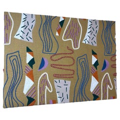 Pierre Frey Hand-Embroidered Fabric Artwork on Canva